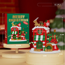 Mijn Hummeltje SnowieBlocks – schattig & leuk – Kerst Bouwblokjes Groot Kersthuis | Educatief Speelgoed