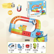 Mijn Hummeltje MagniTrack – Creatief & Elektrisch – Anti Gravity Elektrische Trein 12 stuks | Educatief Speelgoed