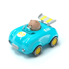 Mijn Hummeltje Push Car™ – Flitsend Raceplezier – Speelgoedauto Licht Cyaan | Educatief Speelgoed