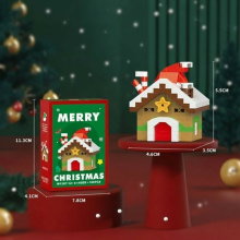 Mijn Hummeltje HolidayBlocks – Vrolijk & Decoratief – Kerst Mini Bouwstenen Vakantiehuisje | Educatief Speelgoed