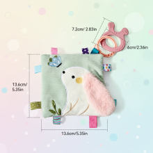 Mijn Hummeltje BabyBloom – Speels & Ontwikkelend – Sensorisch Babyspeelgoed Konijntje   Baby Voelboekje | Educatief Speelgoed