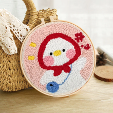 Mijn Hummeltje SoftLoop – Zacht & Creatief – DIY Punch Needle Thuisdecor Set Eend | Educatief Speelgoed