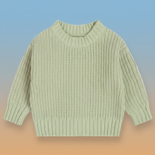 Mijn Hummeltje PureSoft – Classic & Knus – Stevige gebreide trui Lichtgroen / 66 (0–1 jaar) | Educatief Speelgoed