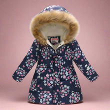Mijn Hummeltje CozyTrend – Elegant & Knus – Gewatteerde Winterjas voor meisjes Marine madeliefjesprint / 140 (7 8 jaar) | Educatief Speelgoed