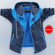 Mijn Hummeltje Reversible Kids Jacket – Waterdicht & Winddicht – Lichtgewicht Jas Marineblauw   Lichtblauw / 180 (15–16 jaar) | Educatief Speelgoed