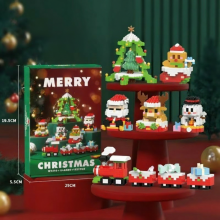 Mijn Hummeltje HolidayBlocks – Vrolijk & Decoratief – Kerst Mini Bouwstenen Set van 6 | Educatief Speelgoed