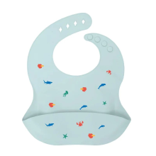 Mijn Hummeltje Silicone Bib   Waterdicht & Modieus   Silicone Baby Slabbetje Vis | Educatief Speelgoed