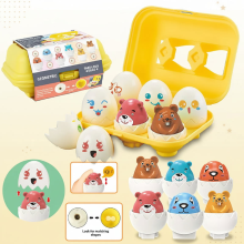 Mijn Hummeltje Montessori 3D Eggs Puzzle – Leuk voor Pasen   Eieren sorteerspel Dier | Educatief Speelgoed