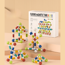 Mijn Hummeltje Magnetic Sticks   Eindeloos Bouwen   Flexibele Magnetische Sticks 28 stuks | Educatief Speelgoed