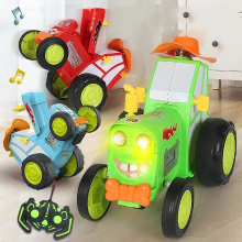 Mijn Hummeltje Jumping Car™   Stunttijd met deze Superster   RC Tractor Groen | Educatief Speelgoed