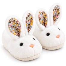 Mijn Hummeltje BunnyToes – Zacht & Warm – Pluche Konijnensloffen Wit / 17 (5–6 jaar) | Educatief Speelgoed