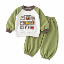 Mijn Hummeltje MiniBuddy – Zacht & Praktisch – Kinder Sweater Set met Lange Mouwen Groen / 140 (7–8 jaar) | Educatief Speelgoed