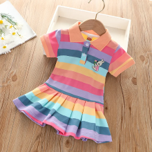 Mijn Hummeltje RainbowBabe – Fris & Kleurig – Kinder Polo Jurk Pastelregenboog / 120 (5–6 jaar) | Educatief Speelgoed