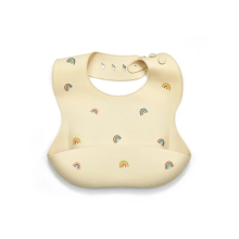 Mijn Hummeltje Silicone Bib   Waterdicht & Modieus   Silicone Baby Slabbetje Regenboog | Educatief Speelgoed