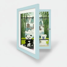 Mijn Hummeltje LittleGallery – Leuk & Educatief – Kunstframe A4 Blauw | Educatief Speelgoed
