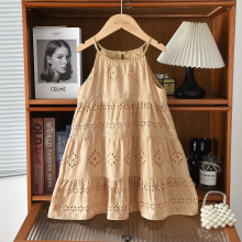 Mijn Hummeltje BohoBelle – Elegant & Comfortabel – Jurk met Broderie Details Bruin / 130 (5–6 jaar) | Educatief Speelgoed