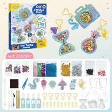 Mijn Hummeltje DIY Crystal Keychain Kit – Creatief & Speels – Sleutelhanger Knutselset Tijd   Uitgebreid | Educatief Speelgoed