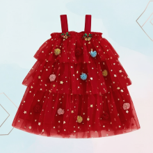 Mijn Hummeltje TinyStar – Dromerig & Sierlijk – Kerst Jurk Rood / 110 (4–5 jaar) | Educatief Speelgoed