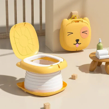 Mijn Hummeltje TravelPotty – Compact & Hygiënisch – Draagbaar Kinder Toilet Geel | Educatief Speelgoed