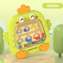 Mijn Hummeltje Color Number Maze – Handig voor onderweg – Magneet Doolhof Groen | Educatief Speelgoed