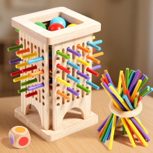 Mijn Hummeltje Wooden Stick Battle Game – Denken & Interactief – Strategie Bordspel Trek de stok Toren (deels hout) | Educatief Speelgoed