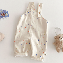 Mijn Hummeltje TinyStyle – Speels & Comfortabel – Kinder Tuinbroek met Print Tuinbroek Lang (Druppels) / 80 (1.5–2 Jaar) | Educatief Speelgoed