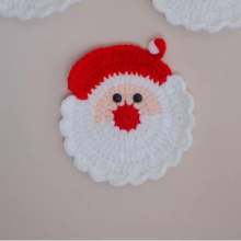 Mijn Hummeltje FunnyCritter – Grappig & Uniek – Gehaakte Dieren Onderlegger Kerstman | Educatief Speelgoed