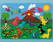 Mijn Hummeltje FeltBoard™   Eindeloos ontdek  en speelplezier!   Viltbord Dino's | Educatief Speelgoed
