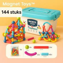 Mijn Hummeltje Magnet Toys™   Ontwikkel de creativiteit   Magnetische sticks 144 stuks | Educatief Speelgoed