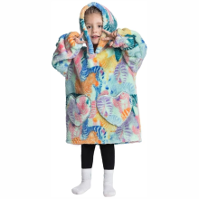 Mijn Hummeltje HappySnug – Schattig en comfortabel – Kinderdeken met capuchon One Size (1 3 jaar) / Zebra | Educatief Speelgoed