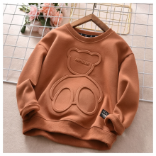 Mijn Hummeltje LittleCloud – Comfortabel & Knus – Sweater met 3D Berenmotief Bruin / 120 (5–6 jaar) | Educatief Speelgoed