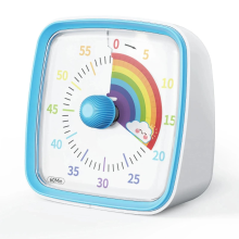 Mijn Hummeltje Visual Timer – Kleurig & Kalm – Kinder Timer Blauw Regenboog | Educatief Speelgoed