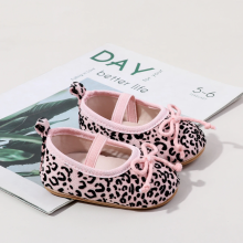 Mijn Hummeltje TinyStyle – Schattig & Elegant – Baby Meisjes Schoentjes met Luipaardprint Roze / 18 (12–18 maanden) | Educatief Speelgoed