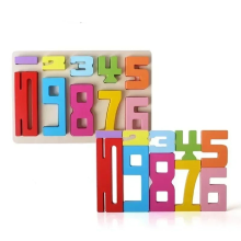 Mijn Hummeltje Brain Blocks – Stapel & Leer – Leerblokken Spel 10 stuks (Houten bord) | Educatief Speelgoed