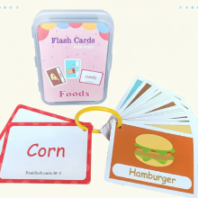 Mijn Hummeltje SmartyCards – Vrolijk & Taalrijk – Educatieve Woordenkaarten (Engels) Voedingsmiddelen | Educatief Speelgoed