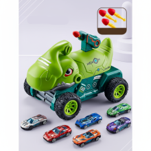 Mijn Hummeltje TurboRex – Avontuurlijk & Interactief – Dinosaurus Speelgoedauto Groen   6 Auto / 6 auto's | Educatief Speelgoed
