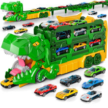 Mijn Hummeltje JurassicTruck™ – Stoer & Leuk – Opvouwbare Dino Transportwagen Groen | Educatief Speelgoed
