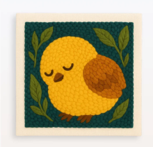 Mijn Hummeltje ThreadArt – Handgemaakt & Kleurrijk – Dieren Borduurset Kuiken | Educatief Speelgoed