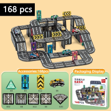 Mijn Hummeltje MagnetoTrack – Creatief & Speels – Magnetische tegels Autoset In de hoogte (XL)   168 stuks | Educatief Speelgoed