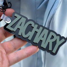 Mijn Hummeltje Custom Acrylic Keychain – Voor Tassen & Sleutels    Gepersonaliseerd Sleutelhanger Groen | Educatief Speelgoed