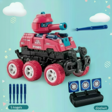 Mijn Hummeltje TankHero – Actief & Robuust – Speelgoedtank met Schietfunctie Rood / Ja | Educatief Speelgoed