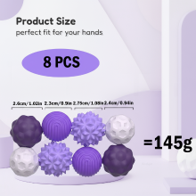 Mijn Hummeltje MagniFun – Rustgevend & Leuk – Magnetische Siliconen Ballen Paars / 8 | Educatief Speelgoed
