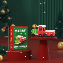 Mijn Hummeltje HolidayBlocks – Vrolijk & Decoratief – Kerst Mini Bouwstenen Trein | Educatief Speelgoed