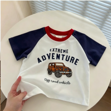 Mijn Hummeltje StreetBoy – Stoer & Comfortabel – Kinder T shirt met Raglan Mouwen en Print Extreme Adventure / 120 (5–6 jaar) | Educatief Speelgoed