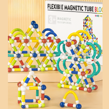 Mijn Hummeltje Magnetic Sticks   Eindeloos Bouwen   Flexibele Magnetische Sticks 84 stuks | Educatief Speelgoed