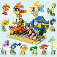 Mijn Hummeltje BlockCraft – Educatief & Leuk – ConstructieSet Aquatische vissen | Educatief Speelgoed