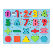 Mijn Hummeltje SmartBoard – Kleurrijk & Educatief – Montessori Cijfer & Letter Leerpuzzel Cijfers (0 9) & Rekenen | Educatief Speelgoed