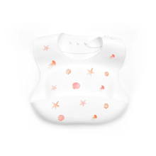 Mijn Hummeltje Silicone Bib   Waterdicht & Modieus   Silicone Baby Slabbetje Schelp | Educatief Speelgoed
