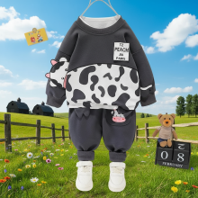 Mijn Hummeltje Mini Fashion™   Warm & Zacht – Tweedelige Kinder Kleding Set Koe / 73 (3–6 maanden) | Educatief Speelgoed