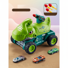 Mijn Hummeltje TurboRex – Avontuurlijk & Interactief – Dinosaurus Speelgoedauto Groen   6 Auto / 3 auto's | Educatief Speelgoed